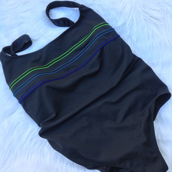 Longitude Other - SOLD Plus Size Longitude One Piece SwimSuit Black